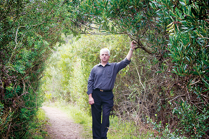 Rocky path: Peter Ritchie’s efforts to help maintain a track leading to the leash-free area at Fossil Beach earned him a stern rebuke from the shire council. Picture: Cameron McCullough