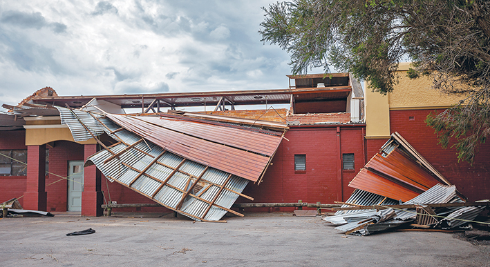 Hall closed: Somerville Mechanics’ Hall has been closed following its near demolition in last week’s storm.