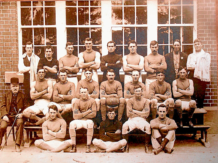 The Best Ever?: Hastings 1913 premiership team with Pompey Francis, Dobbin Reid and Nipper Floyd the first three in centre row.
