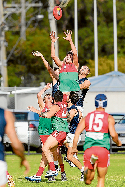 Flying high: Pines grabbed a 15 point victory over Edithvale-Aspendale. Picture: Gary Bradshaw