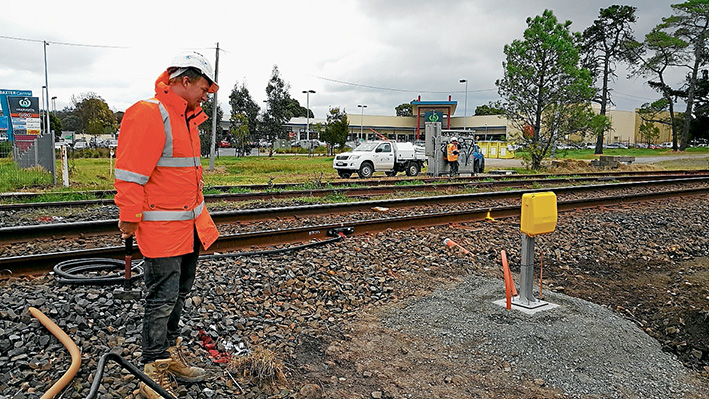 The fix is in: Axle counters are being installed near level crossings along the Stony Point rail line.
