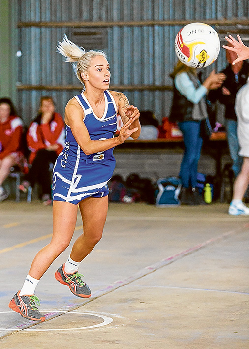 No luck for A-Grade girls: Despite playing an open-style game, the A-Grade girls lost to Red Hill 67 – 12. Picture: Andrew Hurst
