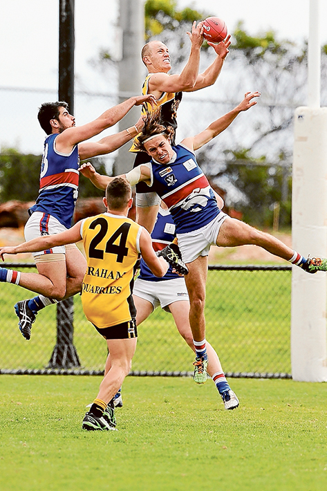 Doggies muzzled: Mornington faced a 89 belting by Frankston YCW. They will now face Edithvale-Aspendale next week. Picture: Gary Bradshaw