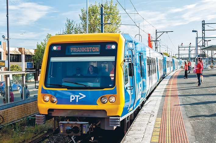 Need for speed: New faster X’Trapolis trains on the Frankston line mean boom gates at level crossings will be down for longer for safety reasons. Picture: Yanni
