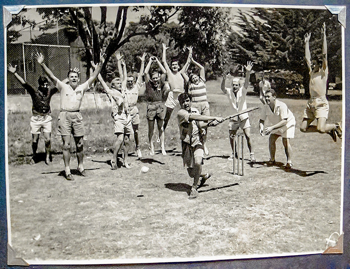 Holiday test: Camp Manyung cricket game in 1951.