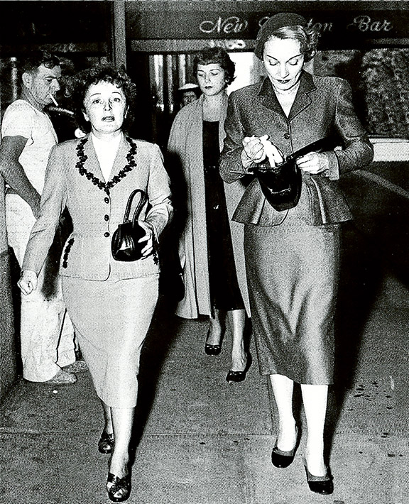 Edith Piaf and Marlene Dietrich