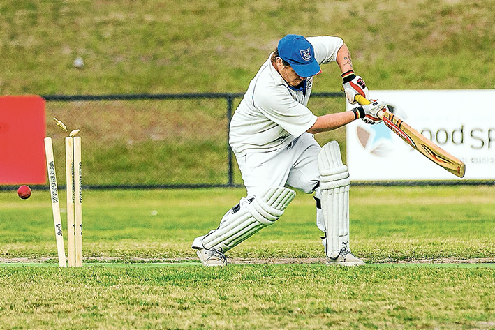Stumps! Ballam Park took on Somerville Grade B1 in a Sub-District match. Picture: Andrew Hurst