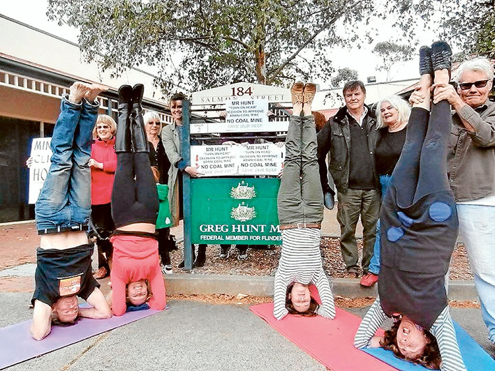 yoga protest