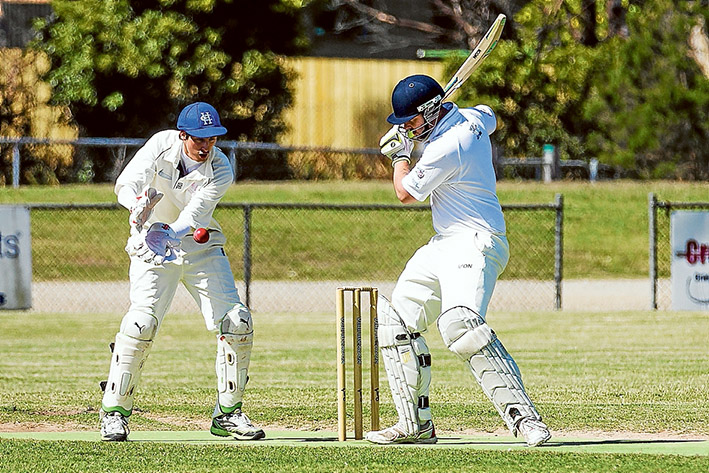 Victory in sight: Hastings are less than 50 runs short of victory in their match against Balnarring. Picture: Andrew Hurst