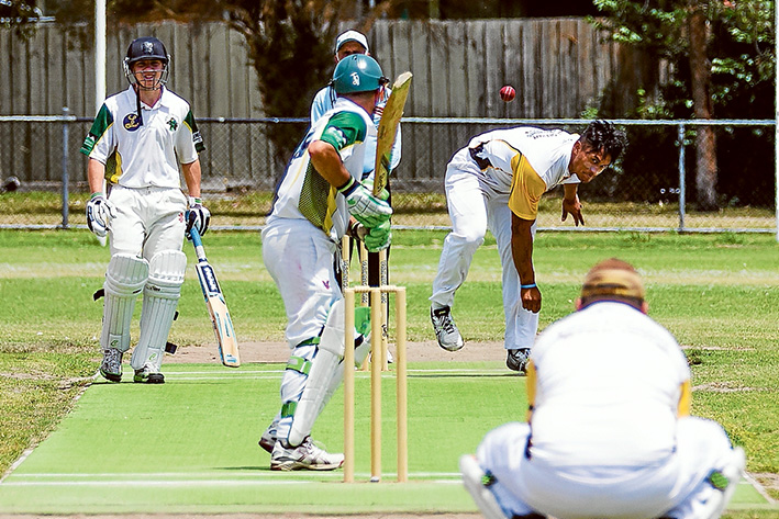 Stand-out performance: Lai Leaunoa picked up four wickets for Frankston YCW. Picture: Andrew Hurst