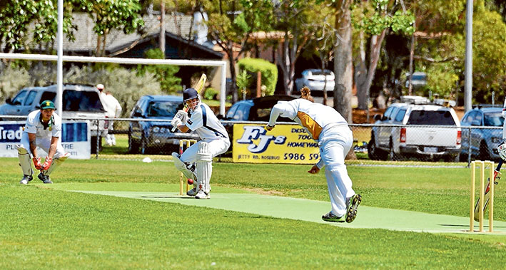 Fast swinger: Tootgarook’s faster bowlers tried intimidating pace to break Rosebud, but even those deliveries were answered. Picture: Rab SiddhiFast swinger: Tootgarook’s faster bowlers tried intimidating pace to break Rosebud, but even those deliveries were answered. Picture: Rab Siddhi