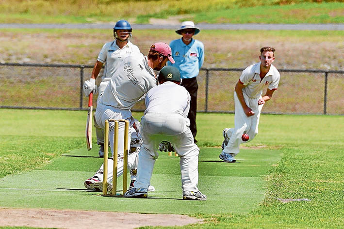 Forced feeding: The Braves turned to spin as they tried to sneak the pill past Red Hill’s batsmen.  Picture: Rab Siddhi