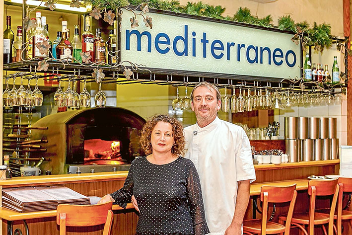 Time to relax: Joanne and David Alesci have decided to take a break after 14 years running Mornington restaurant, Mediterraneo. Picture: Yanni