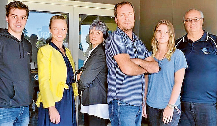 Ready to roll: The team behind ‘Eye on the Peninsula’ are (l to r) Mitch Gardiner, Jessica Swann, Debra Mar, Piers Cunningham, Amy Henson, and Ray Reid
