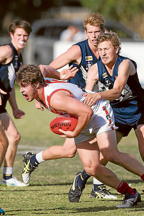Eagles soar again: Edithvale–Aspendale bounced back from a shock loss last weekend to grab the win against Karingal. Picture: Scott Memery