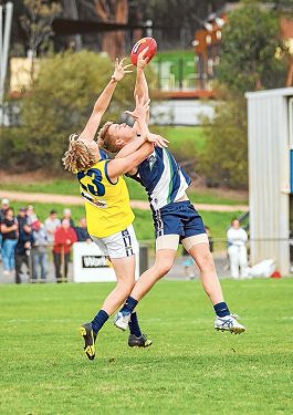 Young Guns fall short: Just ten points was the final margin in Young Gun’s match against Yarra Ranges.Picture: Andrew Hurst