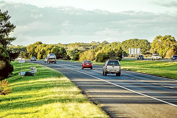 No noise is good noise: Wayne Ashley is fighting for sound abatement measures on the Mornington Peninsula Freeway. Pictures: Yanni