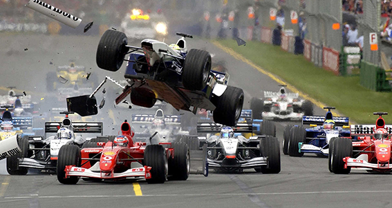 Getting a park on market day: Mornington is no stranger to cars manoeuvring around at high speed.