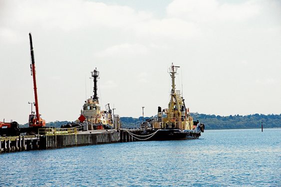 Tied up: Tugs operating out of Stony Point are being required less and less with the dimnishing the number of large ships using the Port of Hastings. Picture: Keith Platt