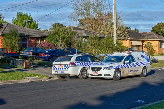 Home Invasion Shooting Hastings. A home invasion and shooting happened at 51 Spring St Hastings. Photo: Police guard the crime scene.