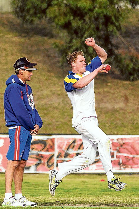 Pace attack: Action from Ballam Park vs Somerville Grade B1 at the weekend. Picture: Andrew Hurst