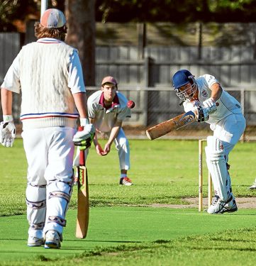 Batting for a win: Ballam Park have just three wickets in hand chasing victory. Picture: Andrew Hurst