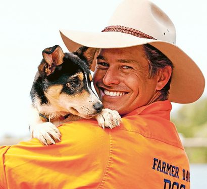 Bug’s ear: “Farmer Dave” Graham is Peninsula Pet Expo’s ambassador. He is holding Matilda. Picture supplied