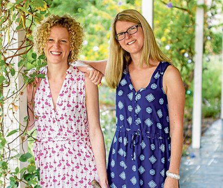 Taste tempters: Author Victoria Breheny, left, and Illustrator Jemma Phillips have created a book designed to inspire children to get involved in growing their own fresh foods. Picture: Yanni