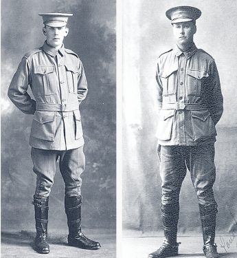 Driver Fred Dahlsen and Pte Arthur Dahlsen