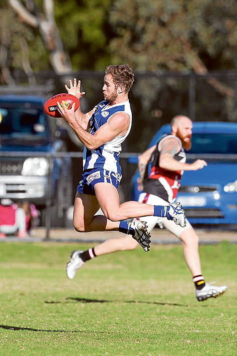 Kangas devoured by Sharks: Langwarrin failed to fire, scoring just 15 points for the match against Bonbeach. Picture: Scott Memery