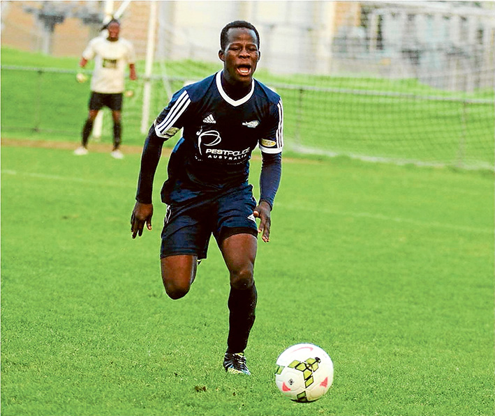 Sixth loss: Peninsula Strikers defender Seun Yinka-Kehinde. Picture: Darryl Kennedy