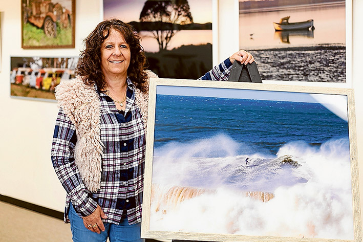 Deeper meaning: Many of Jan Dance’s photos have been reverse printed onto Perspex, which gives them depth and highlights colour. Picture: Andrew Hurst
