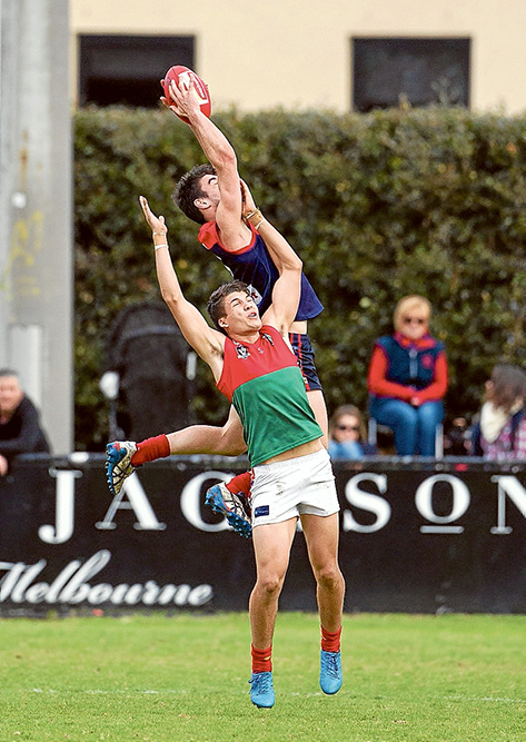 High flyers: Mt Eliza beat Pines by a whopping 61 points. Picture: Scott Memery