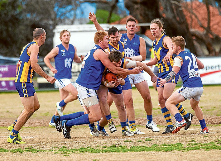 Eagles soar: Despite never giving up, Hastings went down to Somerville by nine points. Picture: Andrew Hurst