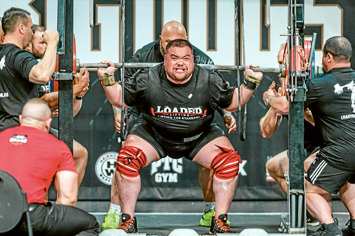 Lifters not leaners: Frankston’s Gawain Johnstone went up against international powerlifters last weekend. Picture: Gary Sissons