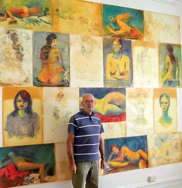 Art by figures: Mornington-based artist John Trebilco has joined the Peninsula Studio Trail which has seen studio doors opened on an annual basis for the past seven years.