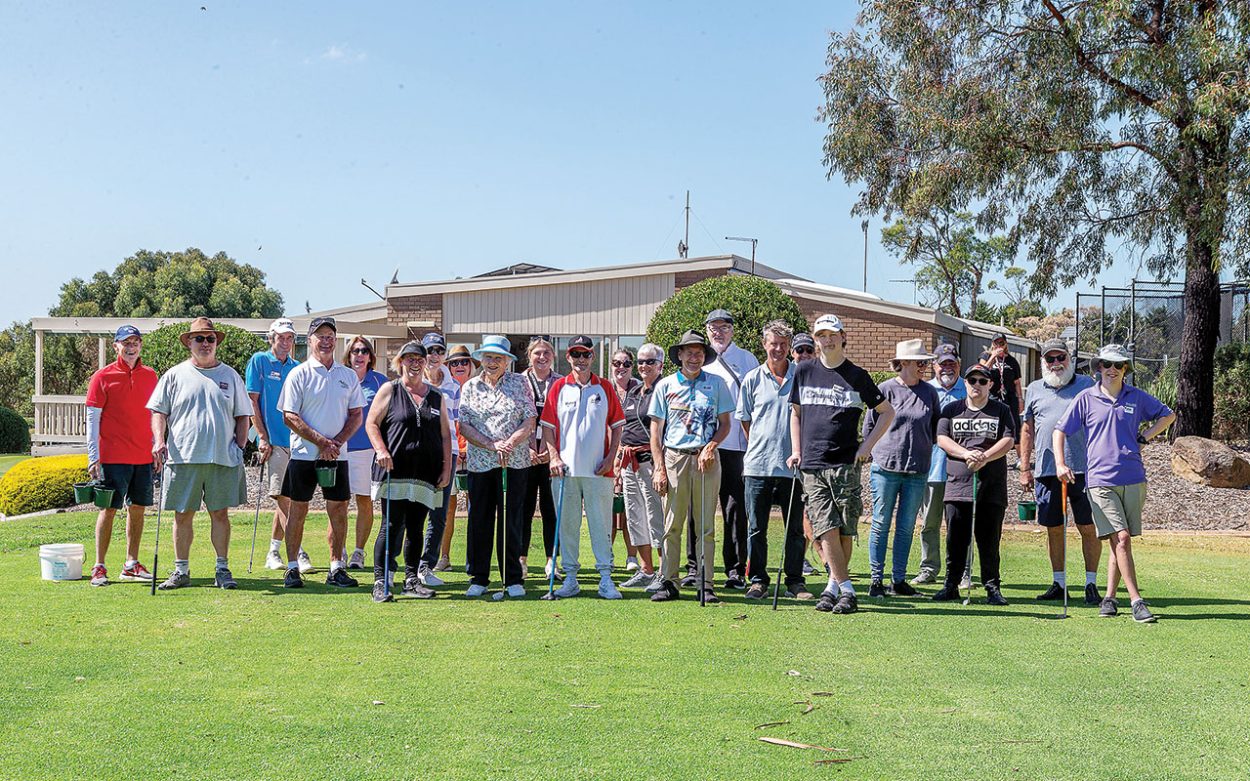GOLFERS and helpers at the first all abilities golf day at Mount Martha Golf Club. Picture: Gary Sissons