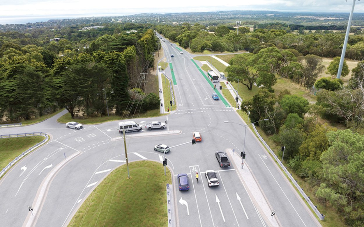 Forest Drive and Nepean Highway intersection
