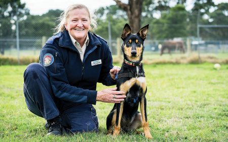 Walking the talk: Inspector Maree Crabtree covers the Mornington Peninsula area for the RSPCA and will join the annual Million Paws Walk in Hastings . Picture: Supplied
