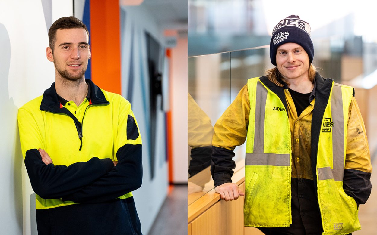 AWARDS: Callum Robertson, left, and Aiden Beckinsale have both been awarded for their studies at Chisholm TAFE. Pictures: Supplied