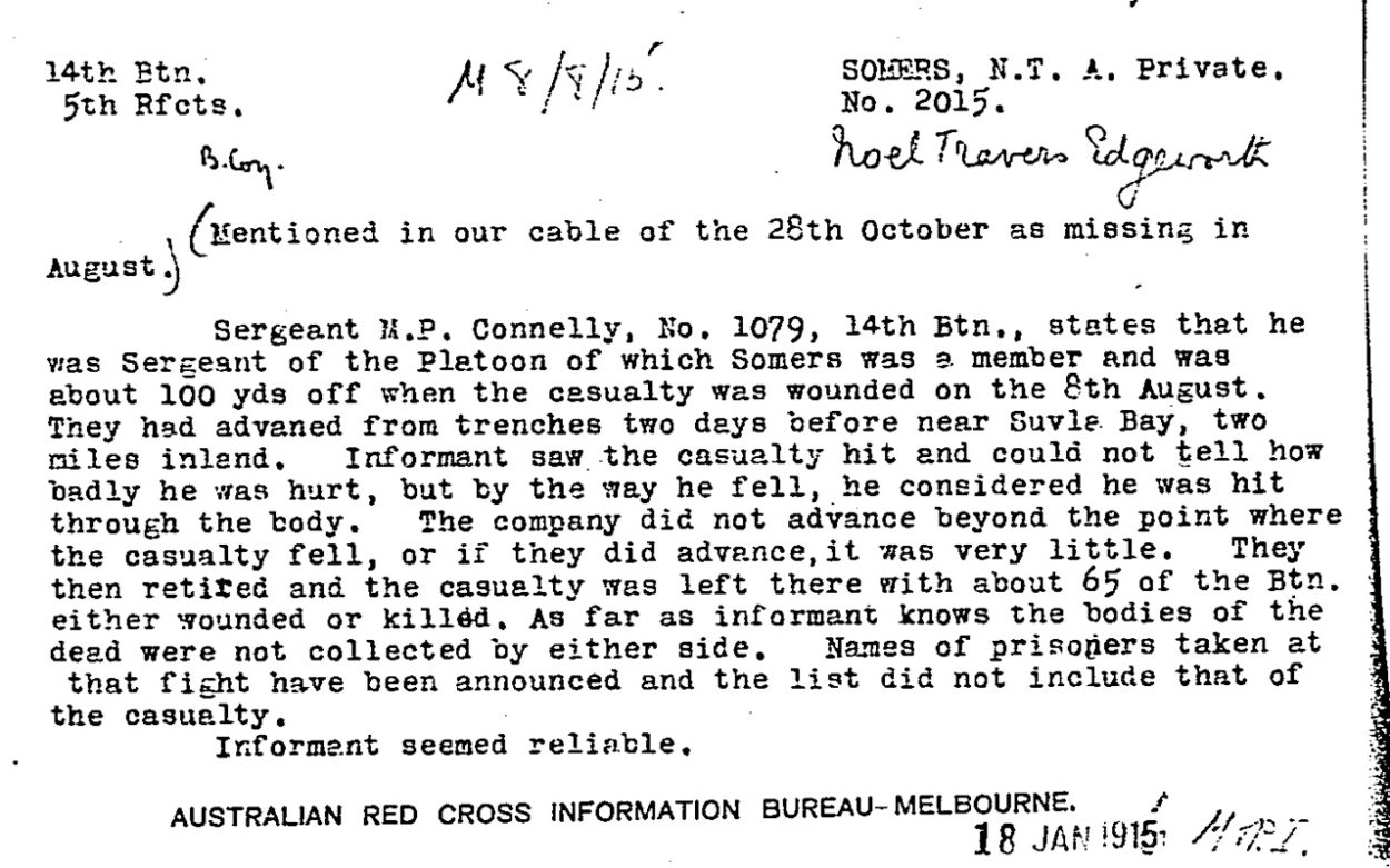 Three go to war and one returns: the story of Mornington’s Somers ‘boys’