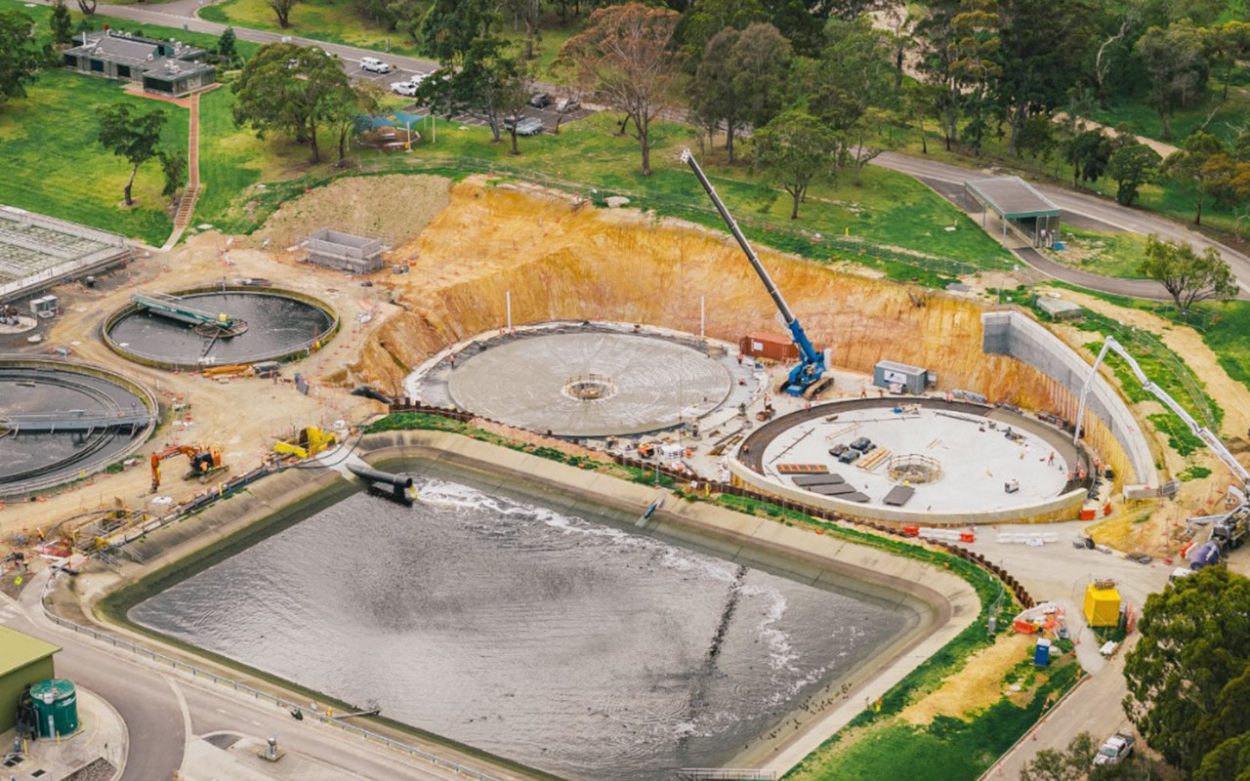 Water recycling plant upgrade passes halfway mark