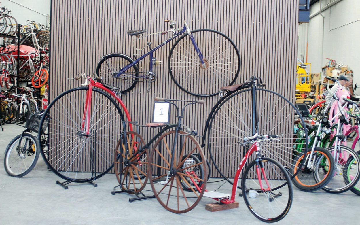 Bicycle nostalgia as gallery opens