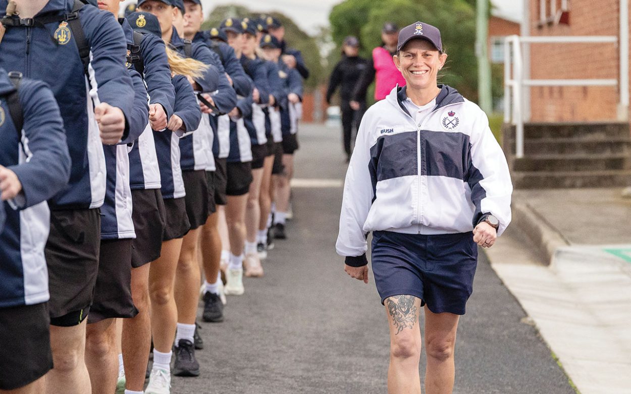 Sailor wins honour for transforming recruit swim training