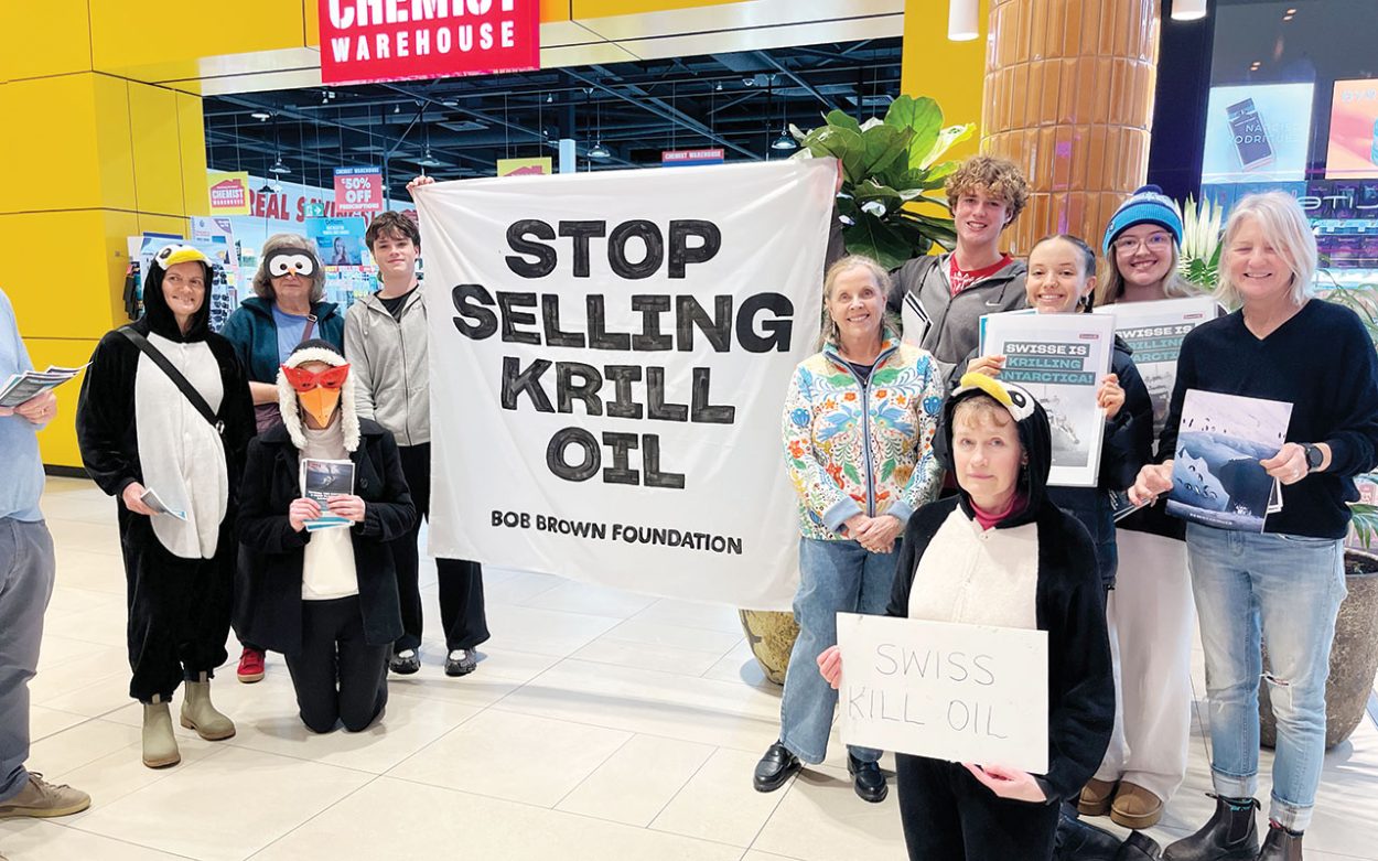 Protesters call for krill oil removal