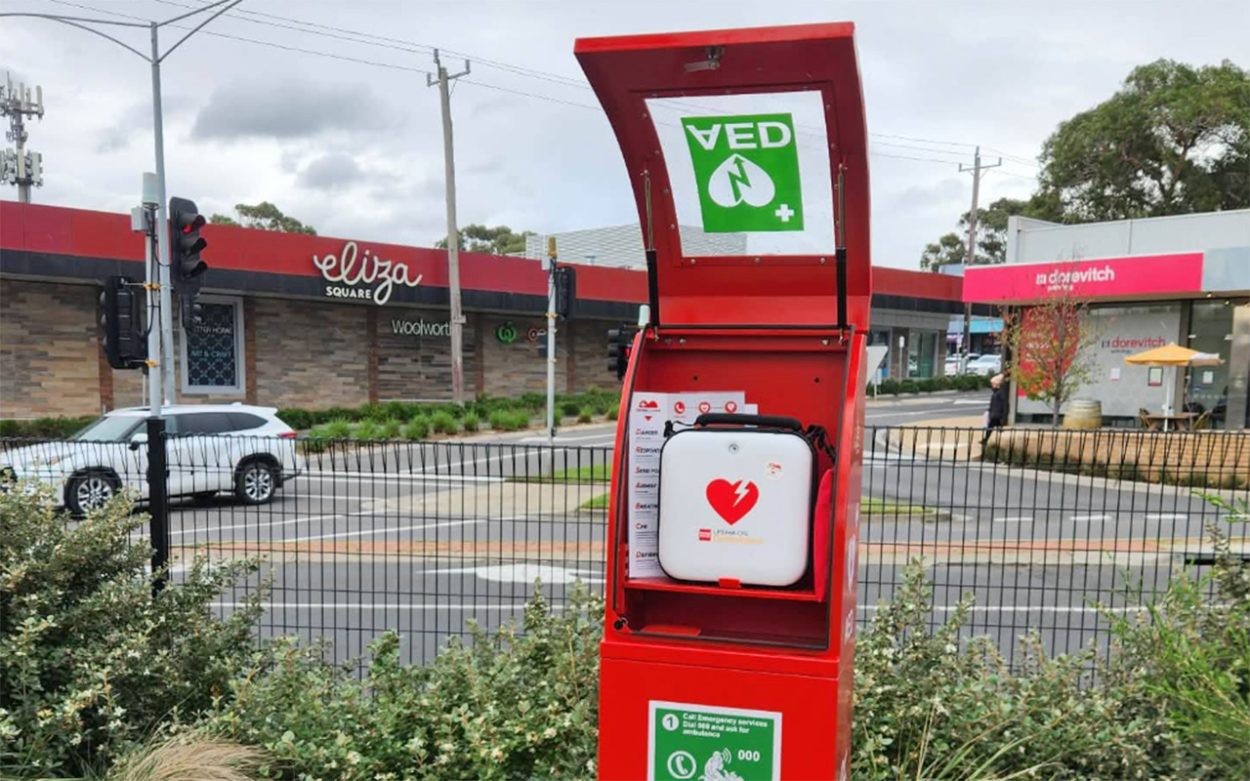 New Mt Eliza defibrillator used to save life