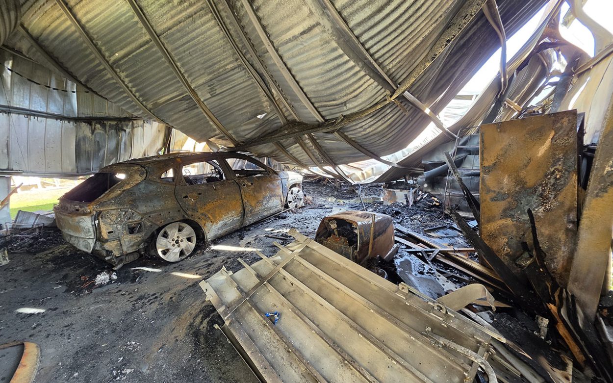 Shed fire prompts spring battery safety warning