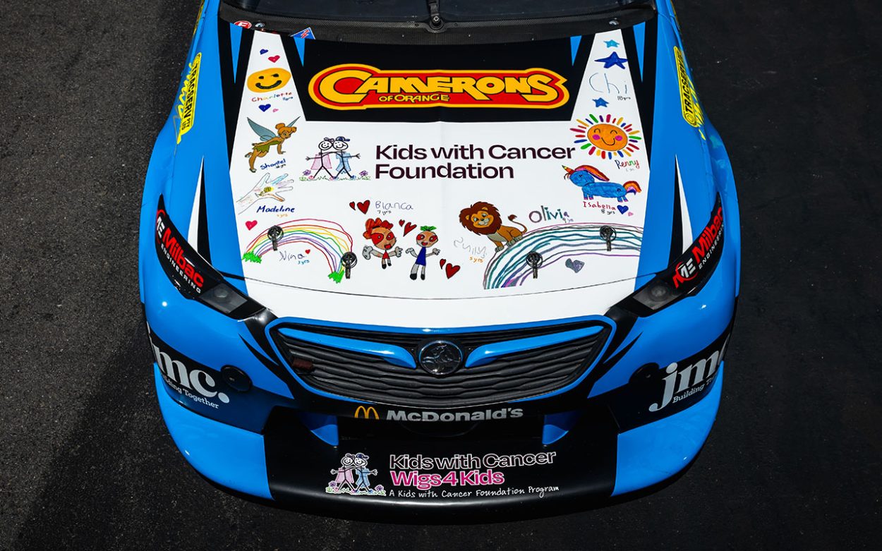 Teen art features on cancer charity supercar